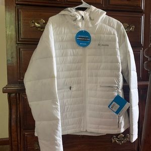 White puffer jacket